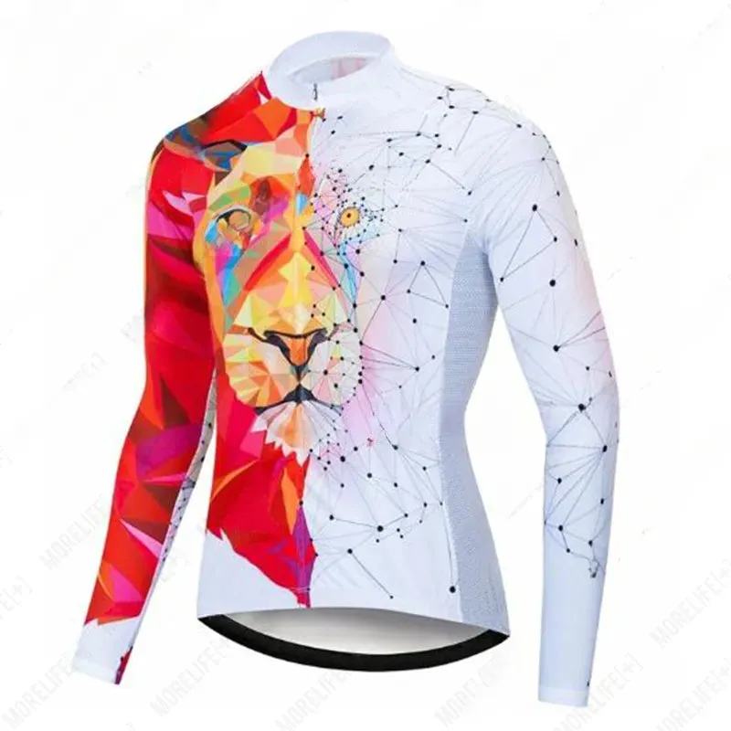 2023 Pro Cycling Jersey Unisex Triathlon Cycling Top Winter Long Sleeve Bike Shirt  Bicycle Clothing