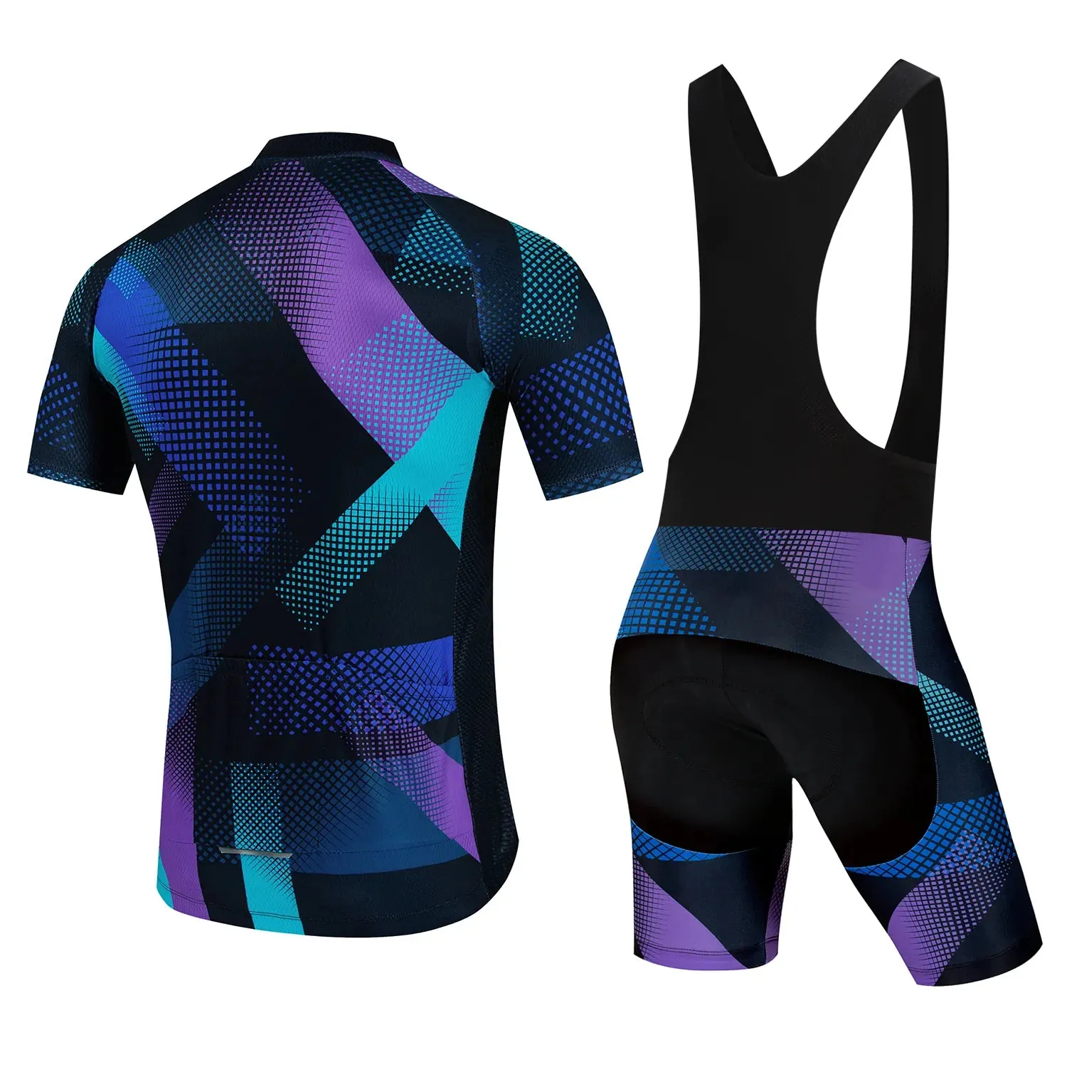 2024 Cycling Jersey Set Quick-Dry Bicycle Cycling Set with 20D Gel Pad Summer Anti-UV Men Pro Short-Sleeves Bicycle Clothing