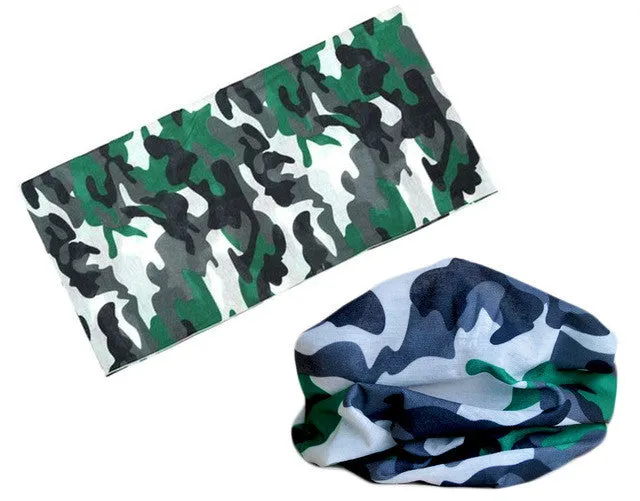 21 Style camouflage Polyester Scarves Outdoor Sports Bandanas Camping Headwear Hiking  Washouts Hunting Headwear Magic Scarves