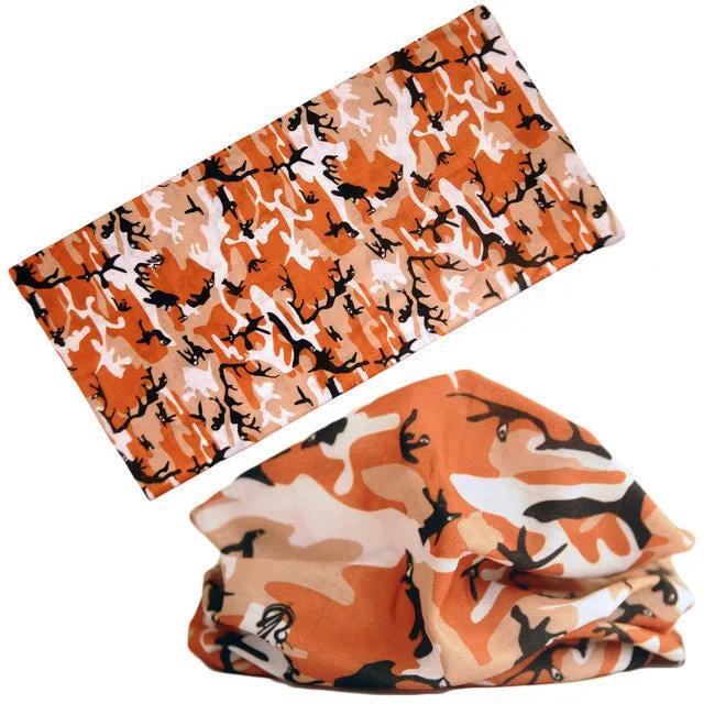 21 Style camouflage Polyester Scarves Outdoor Sports Bandanas Camping Headwear Hiking  Washouts Hunting Headwear Magic Scarves