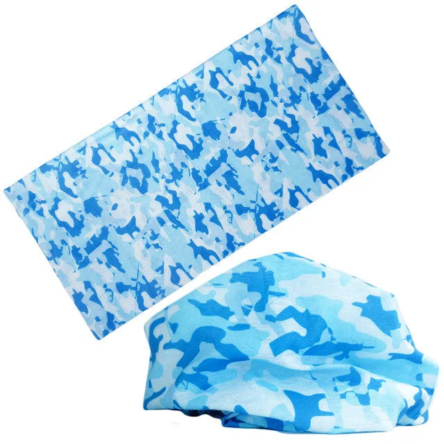 21 Style camouflage Polyester Scarves Outdoor Sports Bandanas Camping Headwear Hiking  Washouts Hunting Headwear Magic Scarves