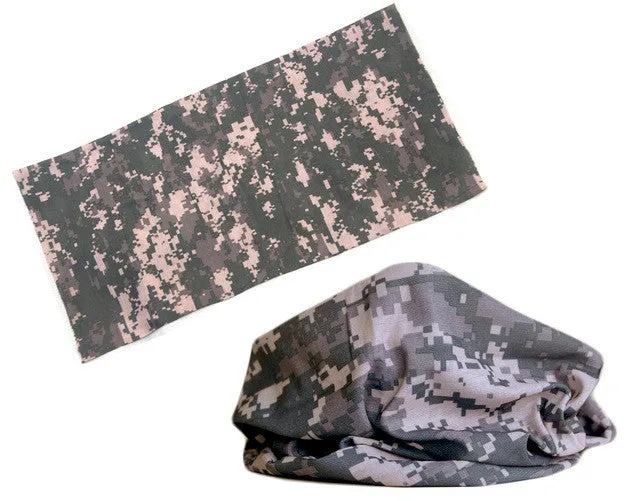 21 Style camouflage Polyester Scarves Outdoor Sports Bandanas Camping Headwear Hiking  Washouts Hunting Headwear Magic Scarves