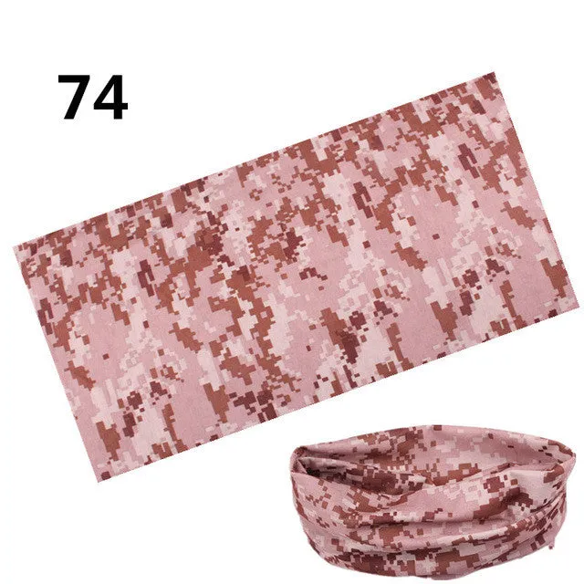 21 Style camouflage Polyester Scarves Outdoor Sports Bandanas Camping Headwear Hiking  Washouts Hunting Headwear Magic Scarves