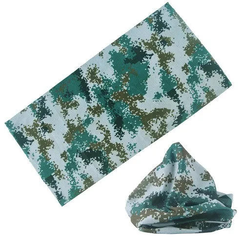 21 Style camouflage Polyester Scarves Outdoor Sports Bandanas Camping Headwear Hiking  Washouts Hunting Headwear Magic Scarves