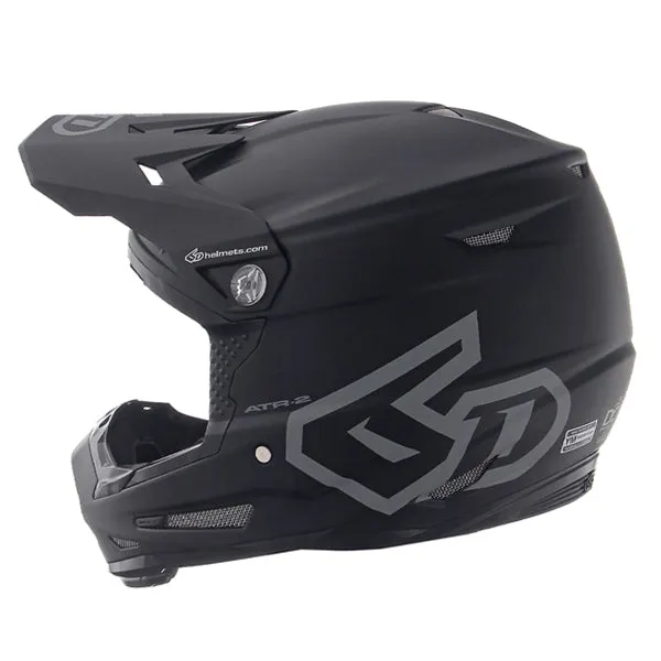 6D ATR-2 Youth Motorcycle Helmet - Solid Matte Black