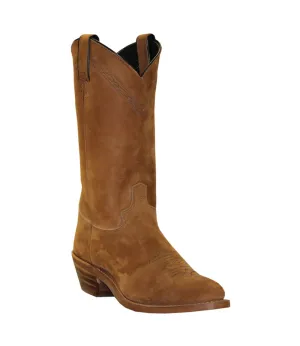 Abilene Boots Mens 12in Western Work Tan Cowhide Cowboy Boots