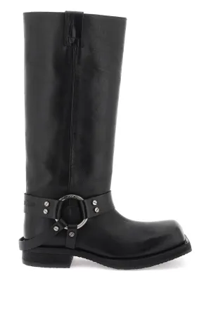 Acne Studios Leather Biker Boots In (Size - 37)