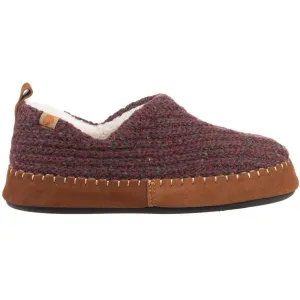 Acorn Women’s Moc Slippers - Sustainable Camden Garnet Wool, Medium | A19019GARWM