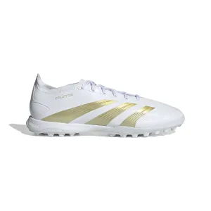 adidas Predator League TF Turf Soccer Cleat - White/ White/ Gold