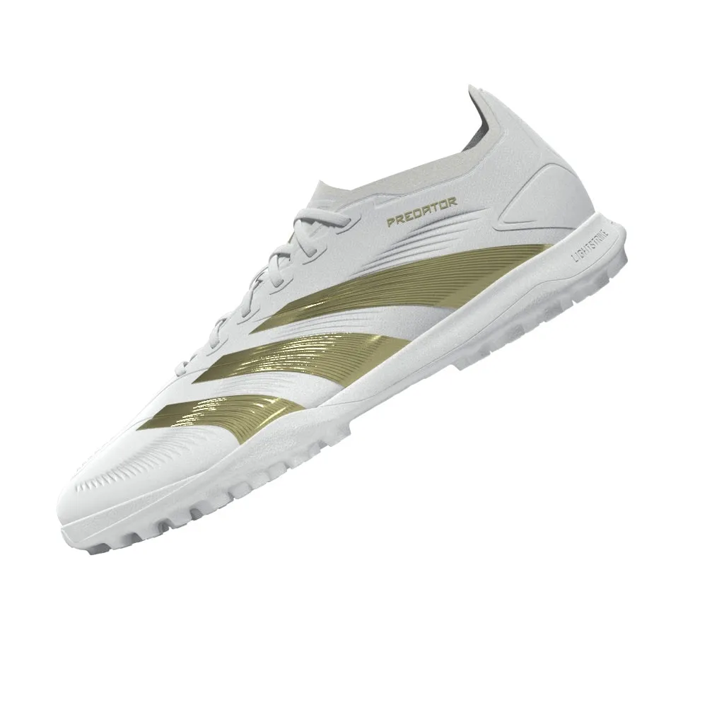 adidas Predator League TF Turf Soccer Cleat - White/ White/ Gold