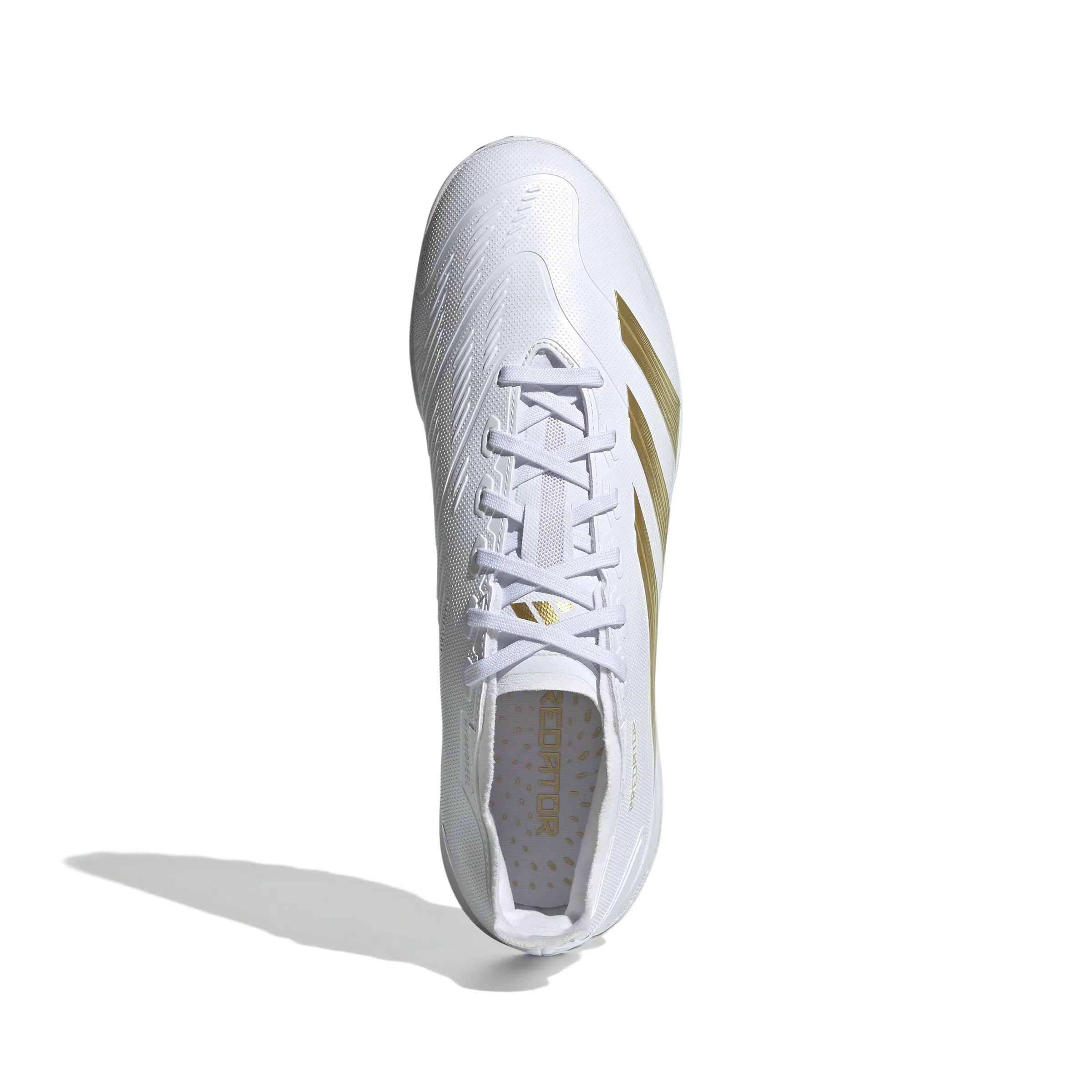 adidas Predator League TF Turf Soccer Cleat - White/ White/ Gold