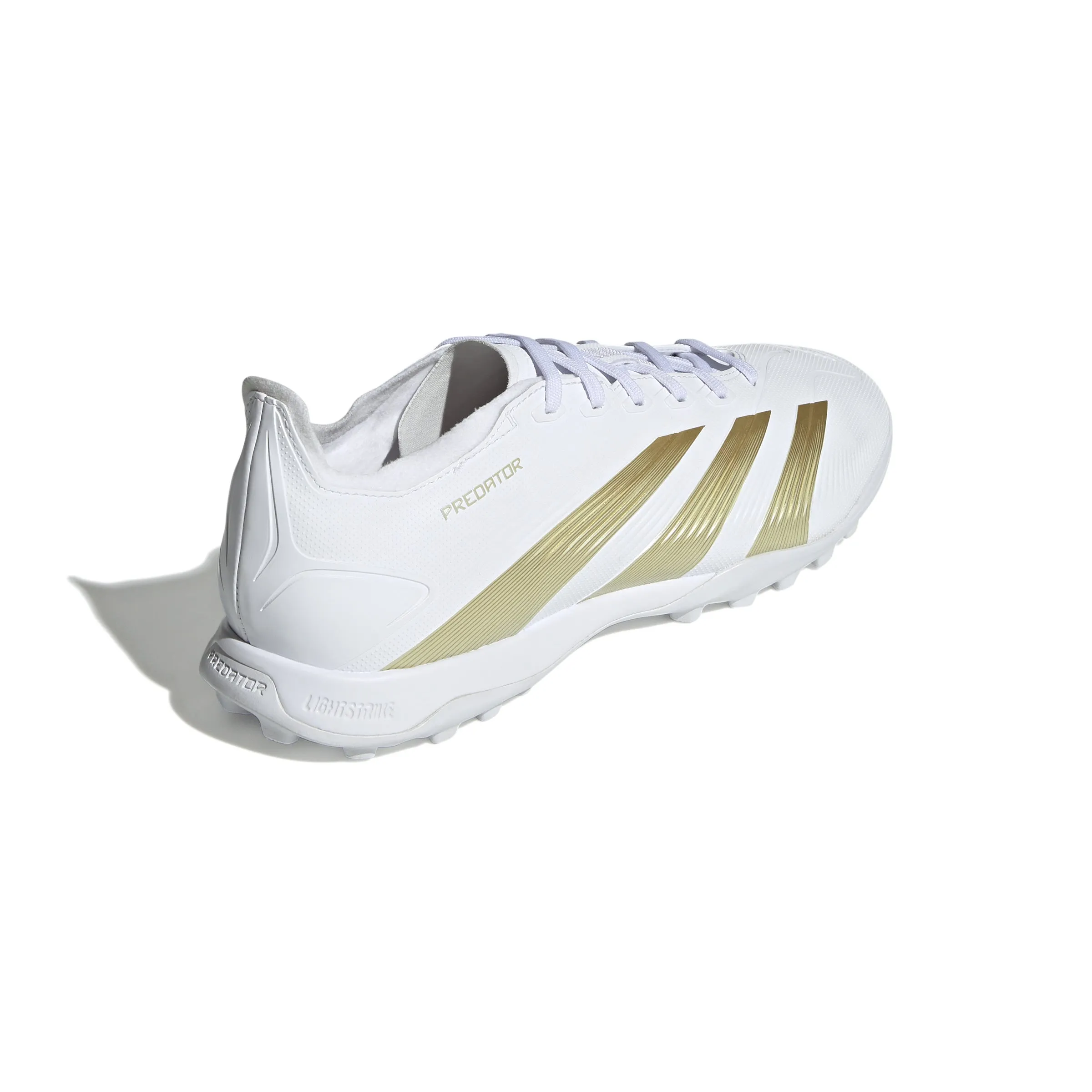 adidas Predator League TF Turf Soccer Cleat - White/ White/ Gold