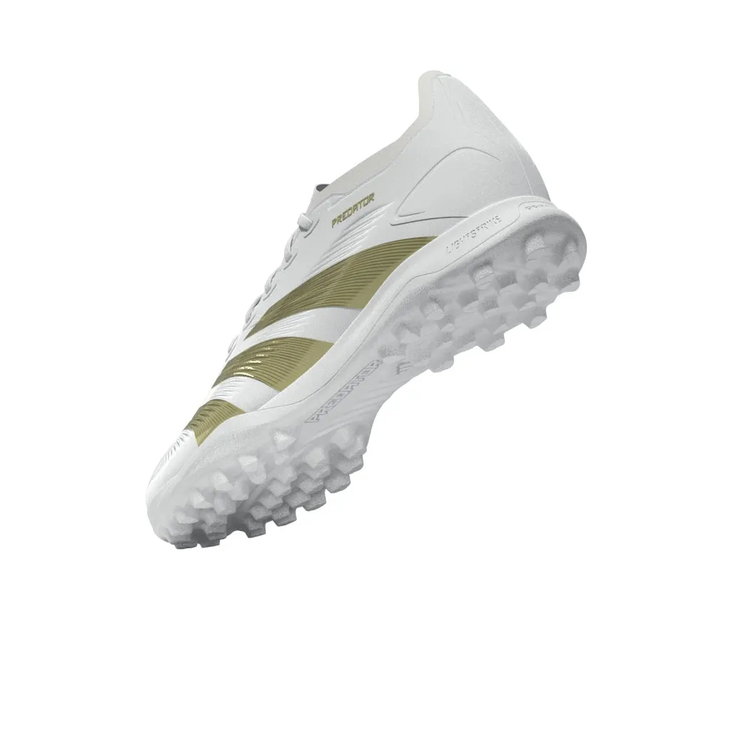 adidas Predator League TF Turf Soccer Cleat - White/ White/ Gold