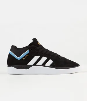 Adidas Tyshawn Shoes - Core Black / White / Light Blue