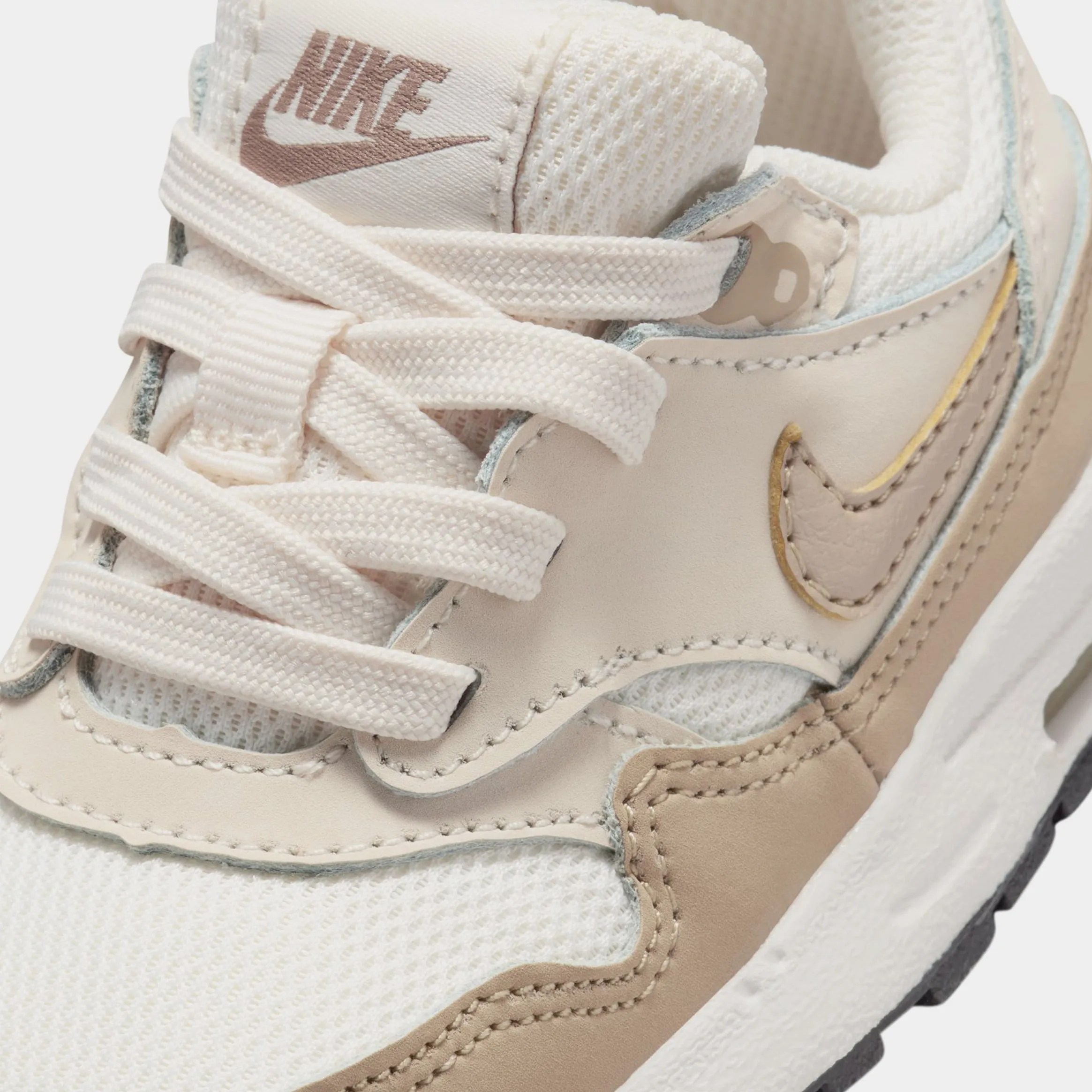 Air Max 1 EasyOn Infant Toddler Running Shoes (Phantom/Khaki/Orewood Brown/Black)