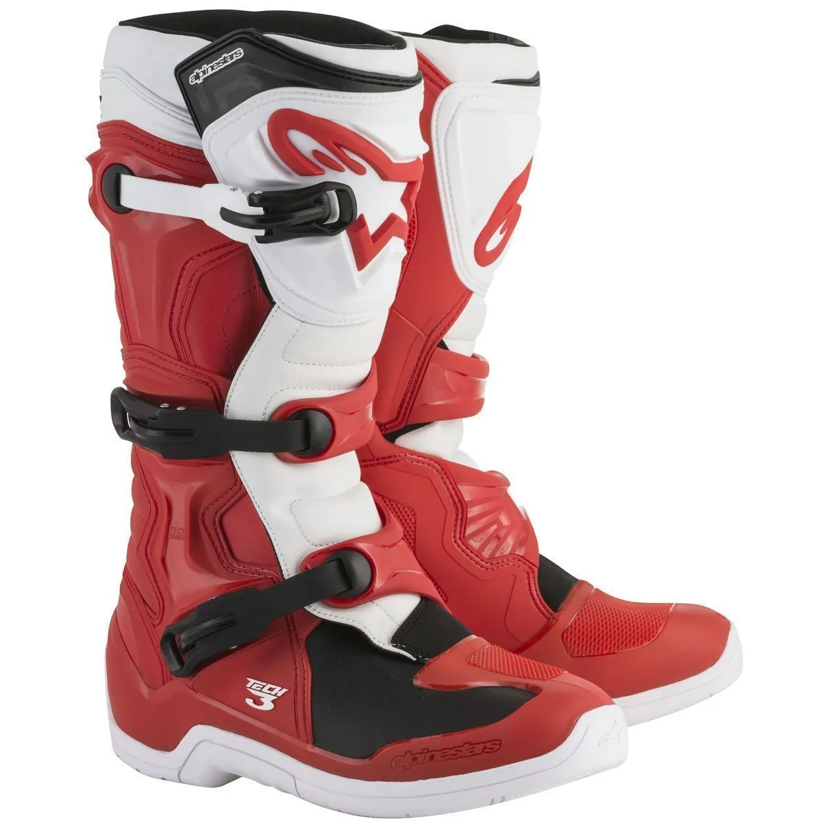 Alpinestars Tech 3 Men's Red/White Motocross Boots