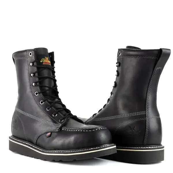 American Heritage Midnight Series 8" Black Moc Safety Toe