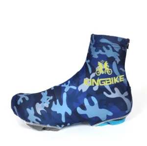 Army Blue Anti-Slip Cycling Shoe Covers