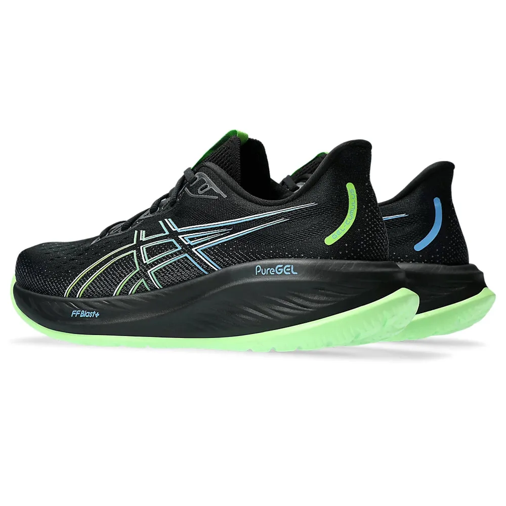 ASICS GEL-CUMULUS 26 MEN'S (BLACK/ ELECTRIC LIME) RUNNING SHOES