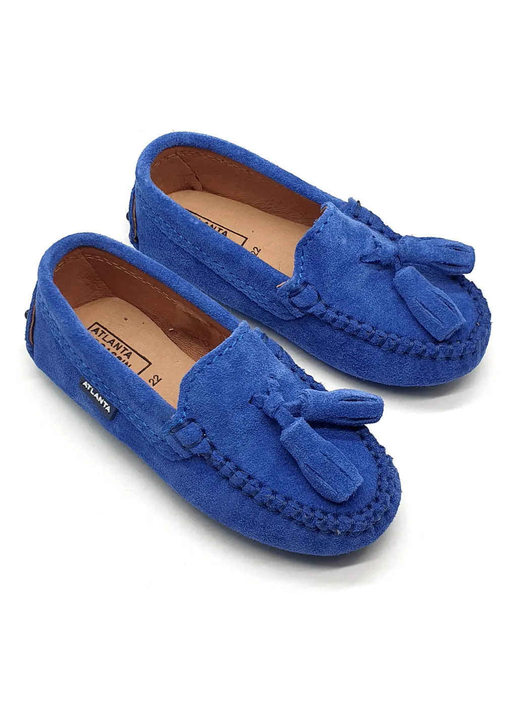 Atlanta Mocassin-Baby Shoes Moccasins Blue-016P009