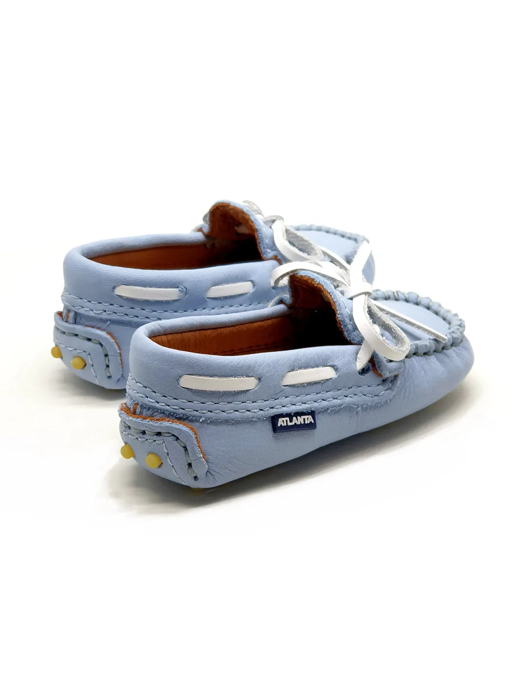 Atlanta Mocassin-Baby Shoes Moccasins Light Blue-001B002