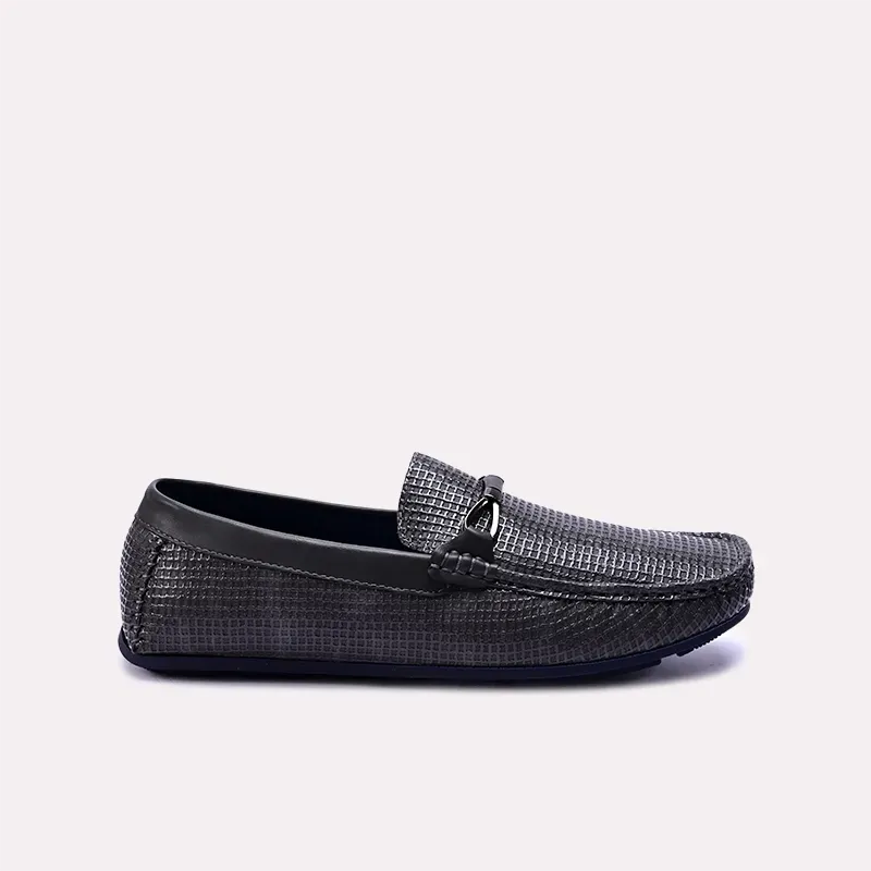 Auden Gray Textured Loafers 0130868