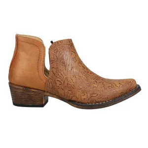 Ava Embossed Snip Toe Cowboy Booties