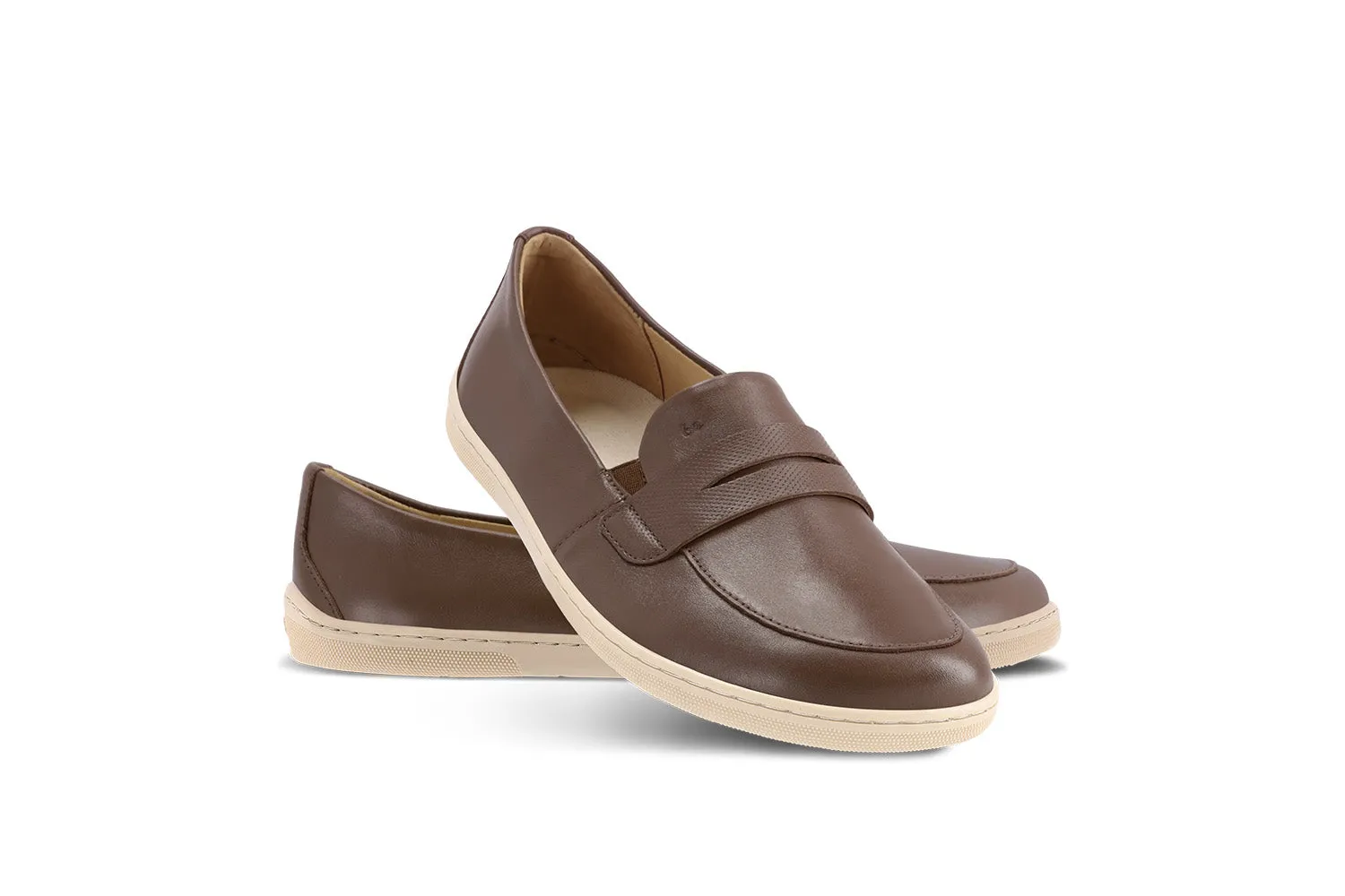 Barefoot Moccasins Be Lenka Buena - Dark Brown & Beige CLEARANCE