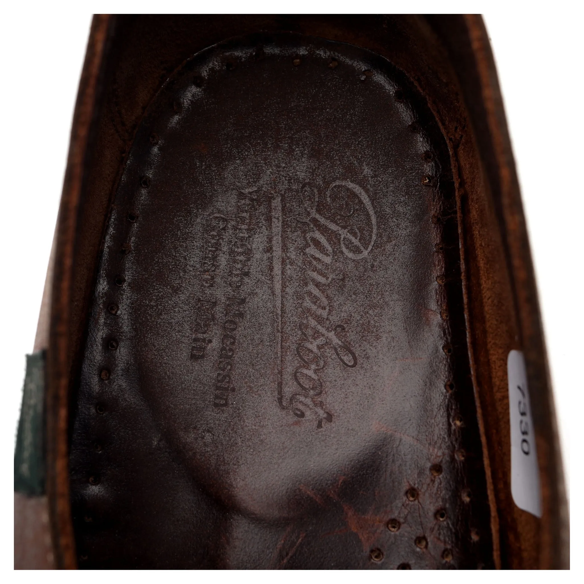 'Barth' Brown Leather Boat Shoes UK 7