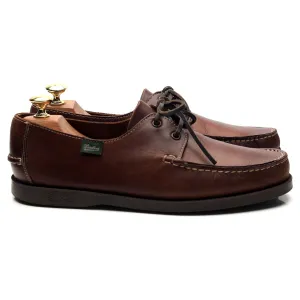 'Barth' Brown Leather Boat Shoes UK 7