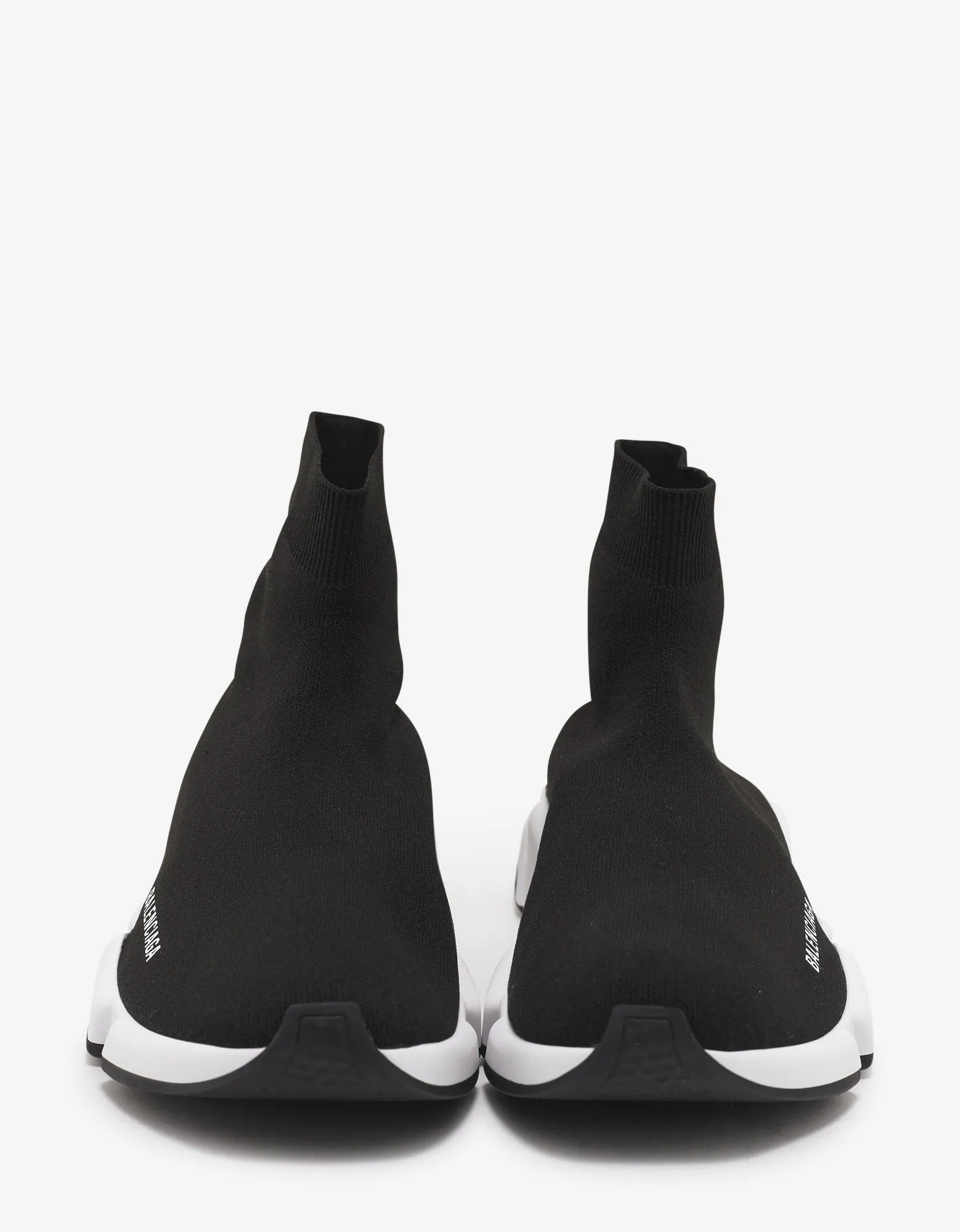 Black Speed Trainers with White & Black Sole