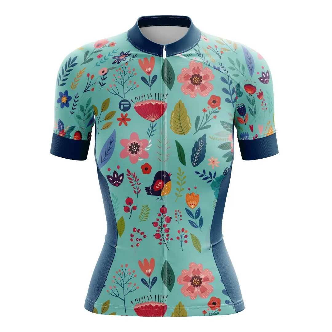 Blooming Garden | Women's Short Sleeve Cycling Set