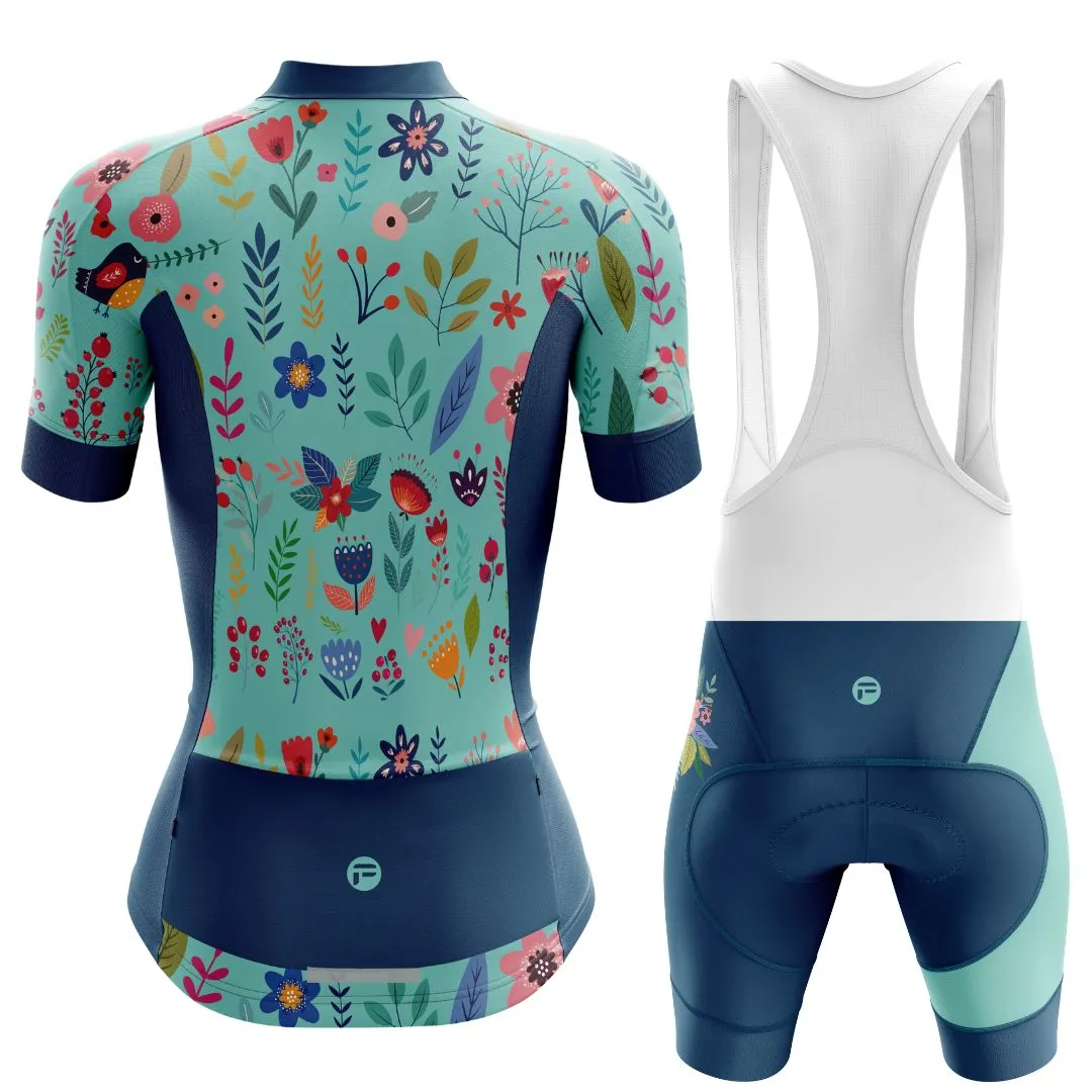 Blooming Garden | Women's Short Sleeve Cycling Set