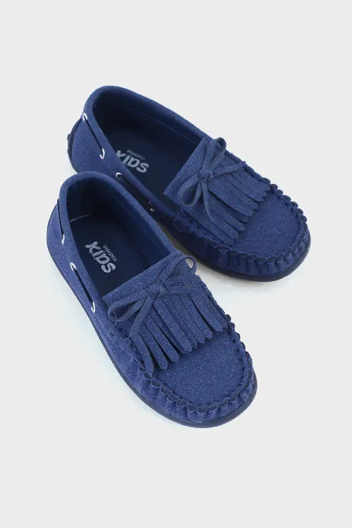 Boys Casual Moccasin BC7001-Navy