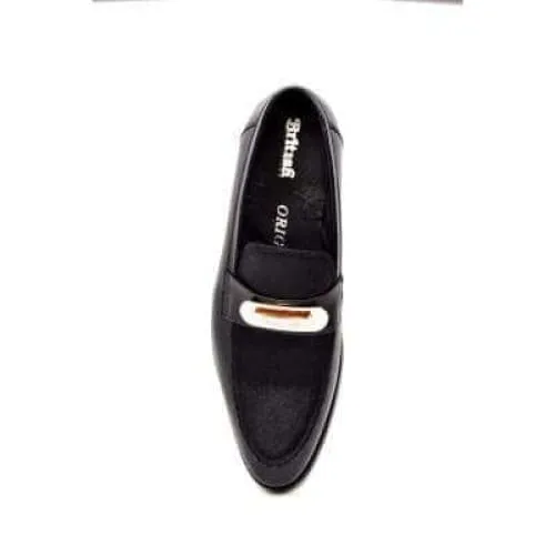 British Walkers Boss Men's Black Leathe Loafers