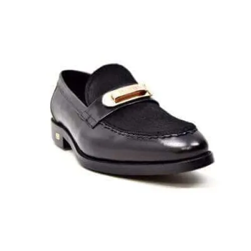 British Walkers Boss Men's Black Leathe Loafers