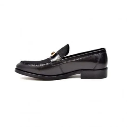 British Walkers Boss Men's Black Leathe Loafers