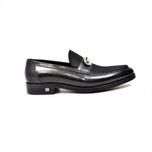 British Walkers Boss Men's Black Leathe Loafers