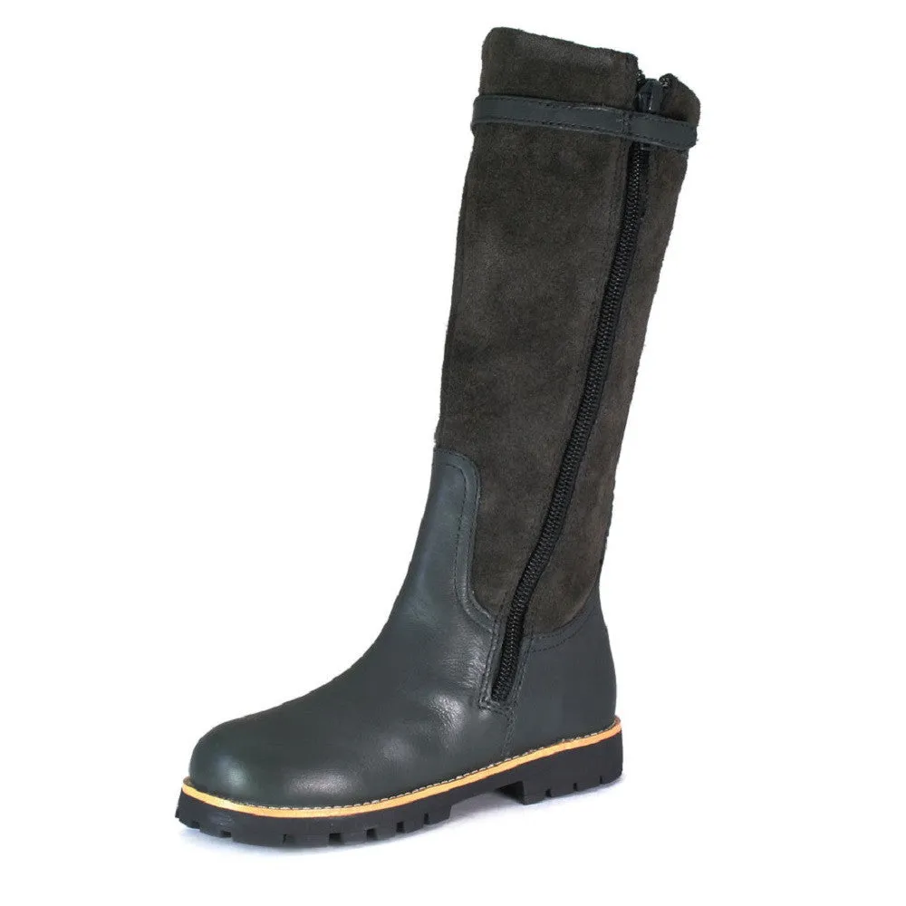 Camper Compas Cont Grey Biker Knee Boots