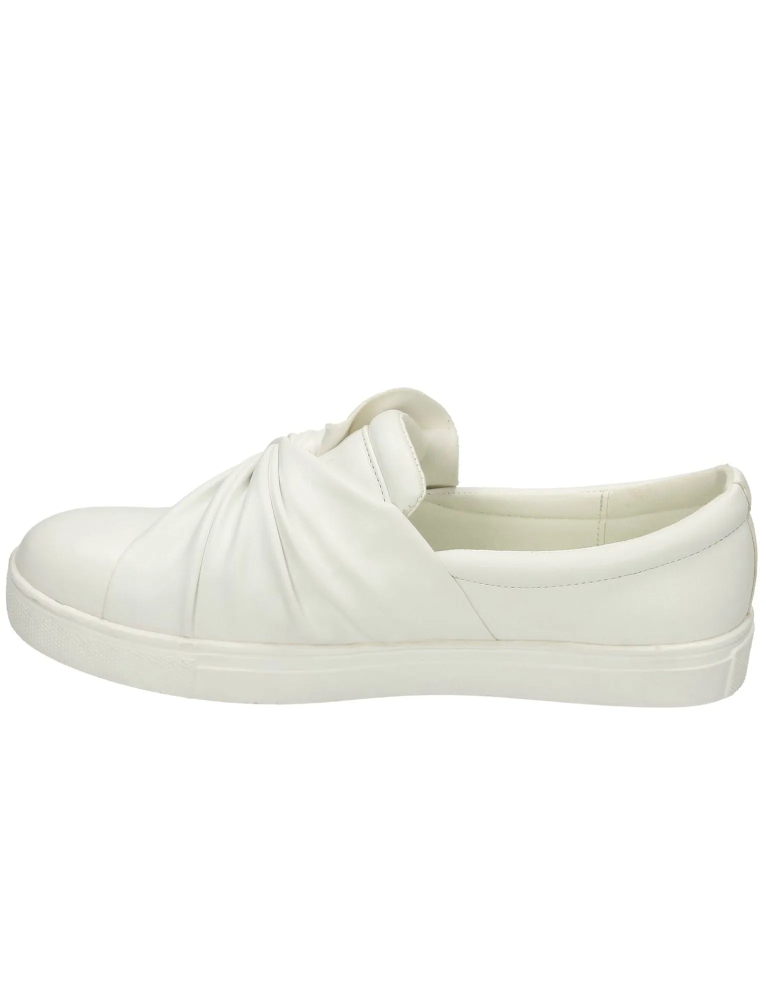 Casula Twist Vamp Slip On Plimsolls in White