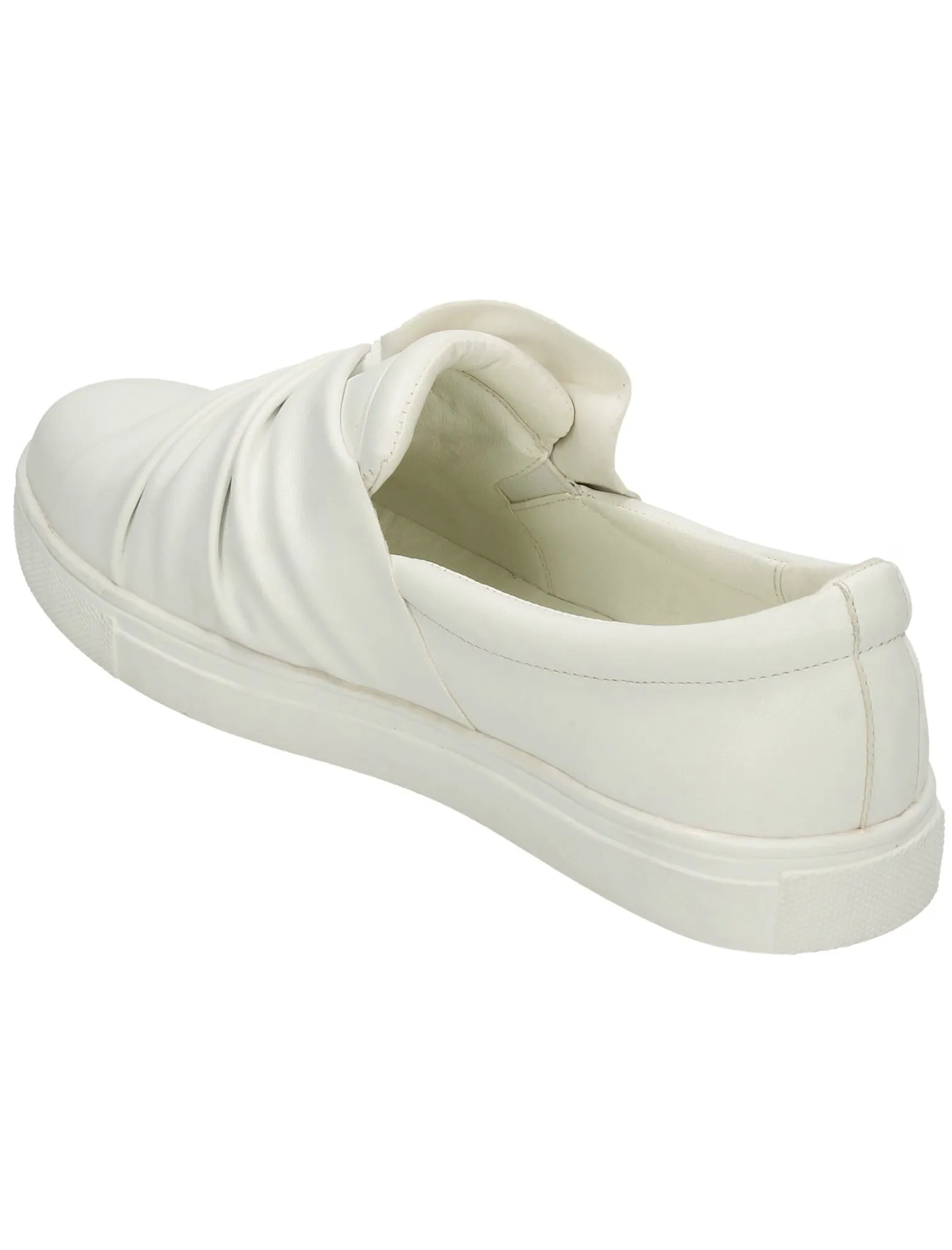 Casula Twist Vamp Slip On Plimsolls in White