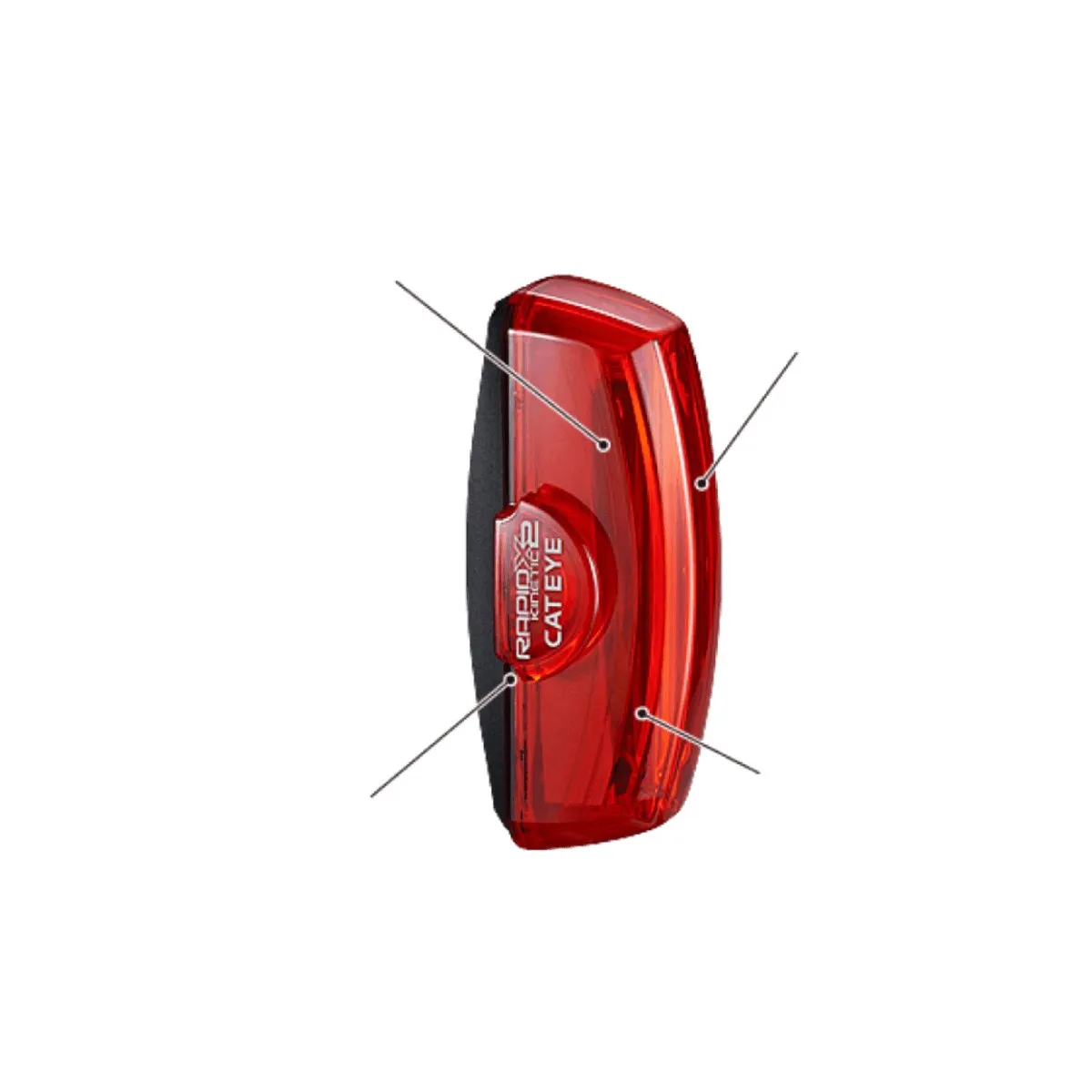 Cateye Rapid X2 Kinetic TL-LD710K Tail Light