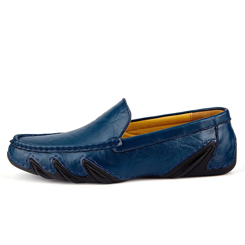 Chic Handmade Leather Slip On Loafers