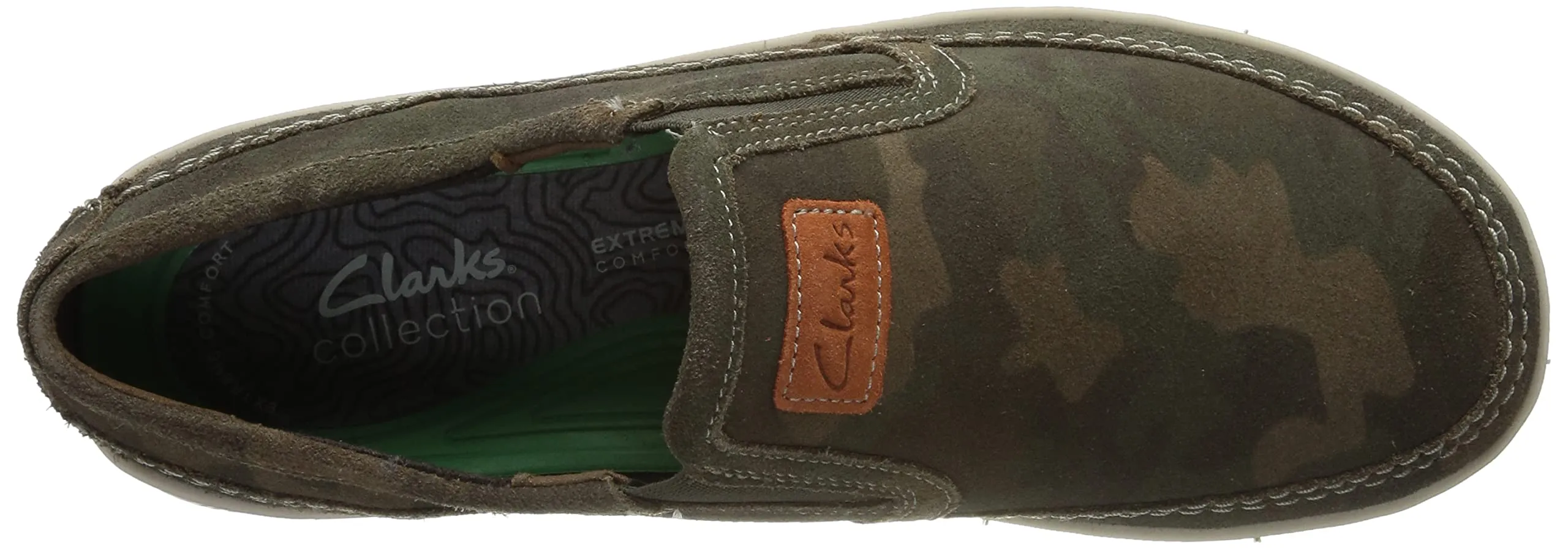 Clarks Mens Hodson Step Olive Camo (261721597) UK-11