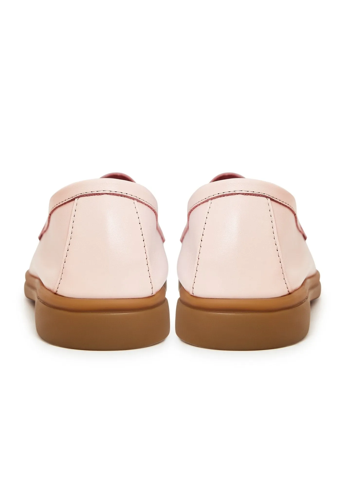 Classic Flat Sole Loafers - Pink