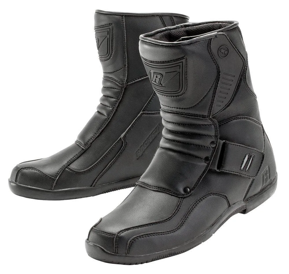 Close Out Joe Rocket Men's Solid Black Leather Mercury Motorcycle Boots