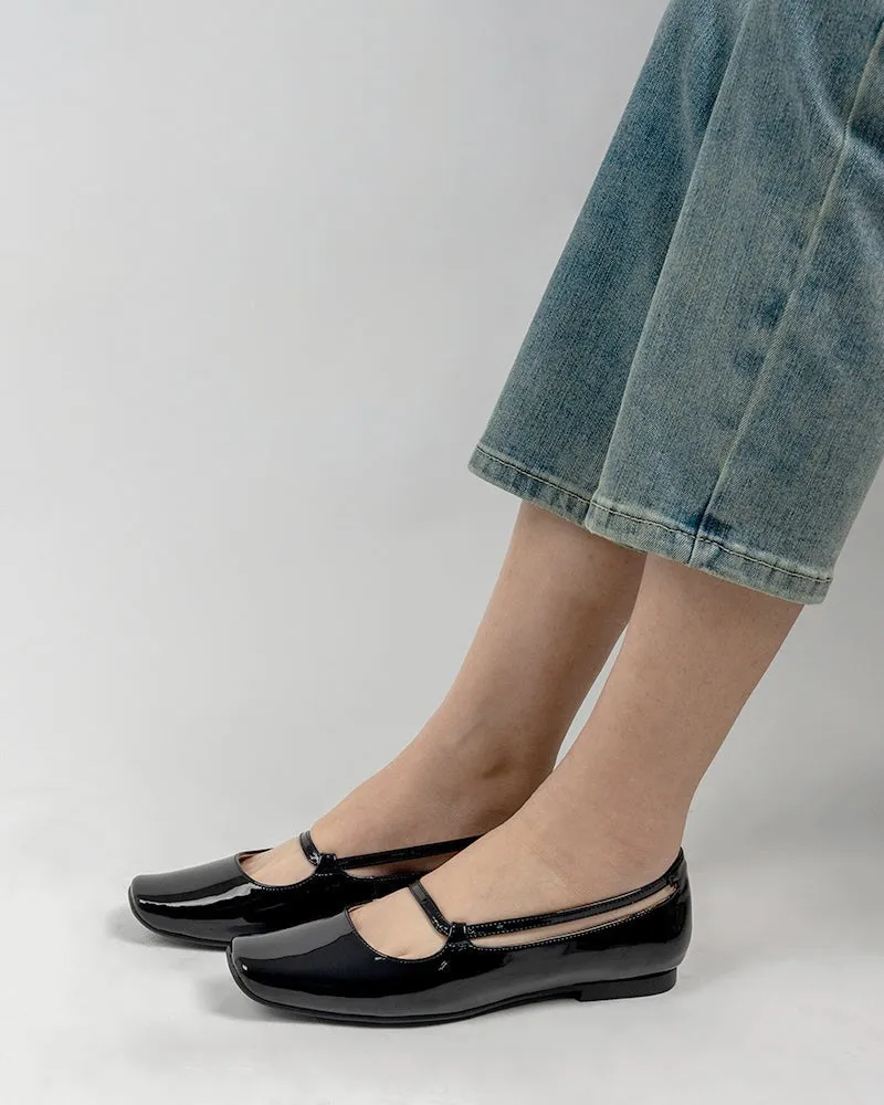 Comfort Slip on Flat Ballerina Square Toe Ballet Loafers