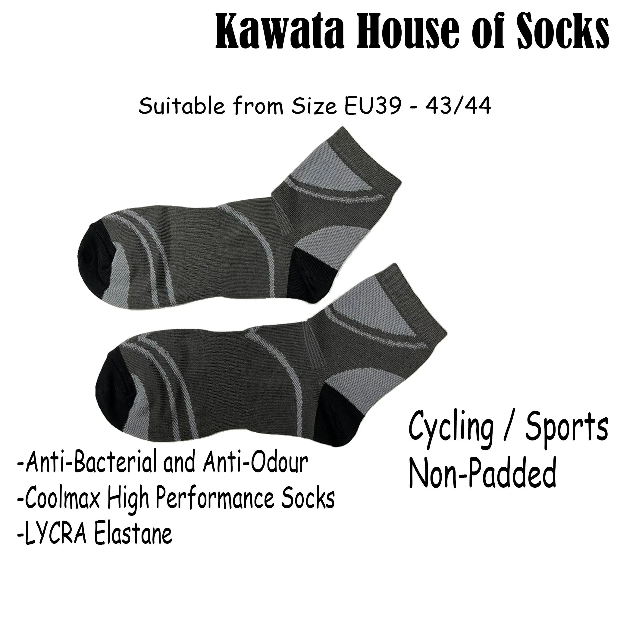 COOLMAX® Crew Socks B Anti Bacterial and Anti Odour Crew Socks | Cycling Socks