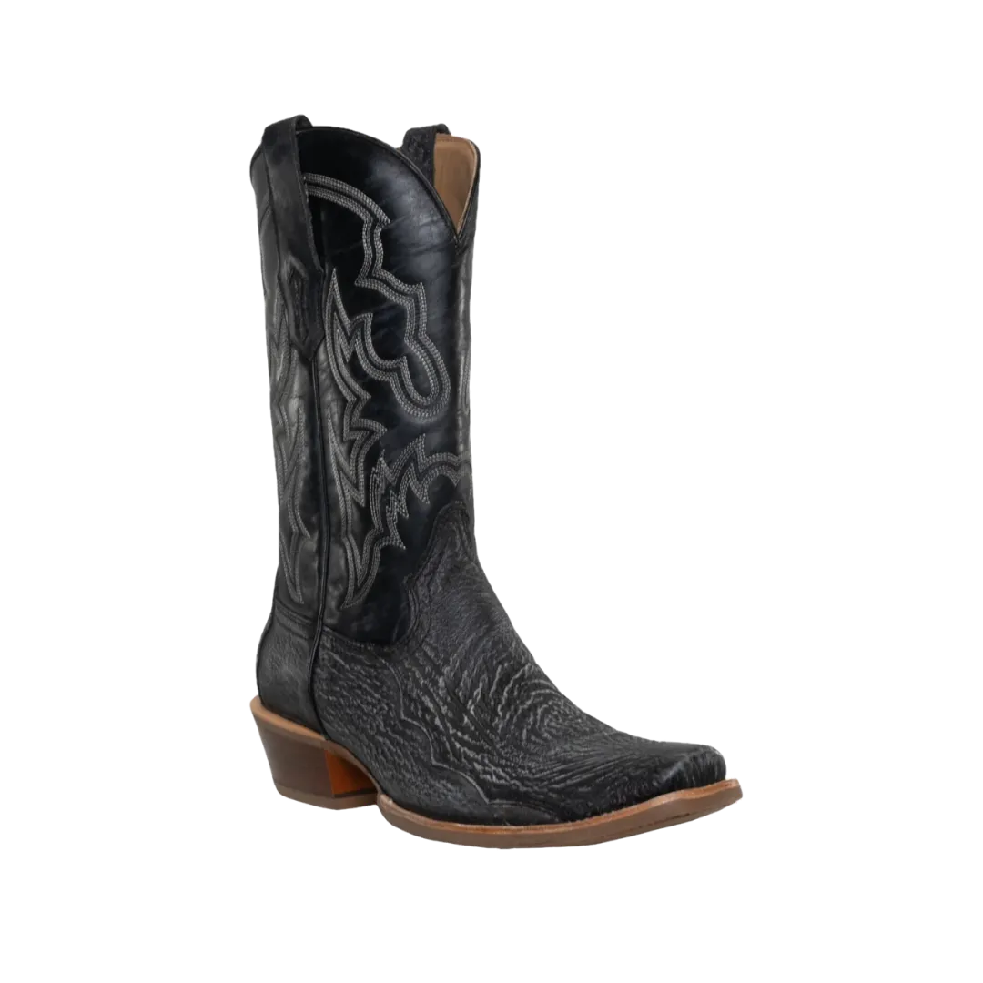 Corral Men's Shark Horseman Toe Western Black Boots