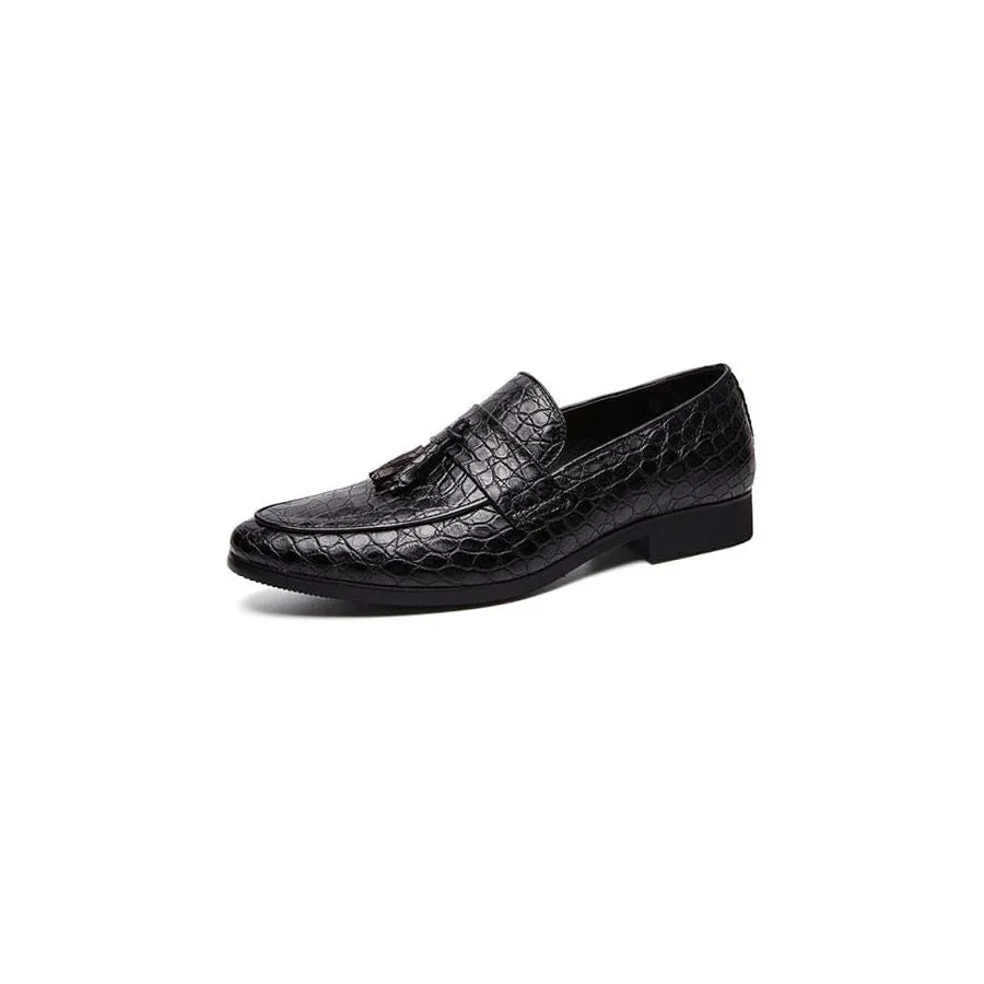 CrocShine Luxe CrocPoint Crocodile Loafers